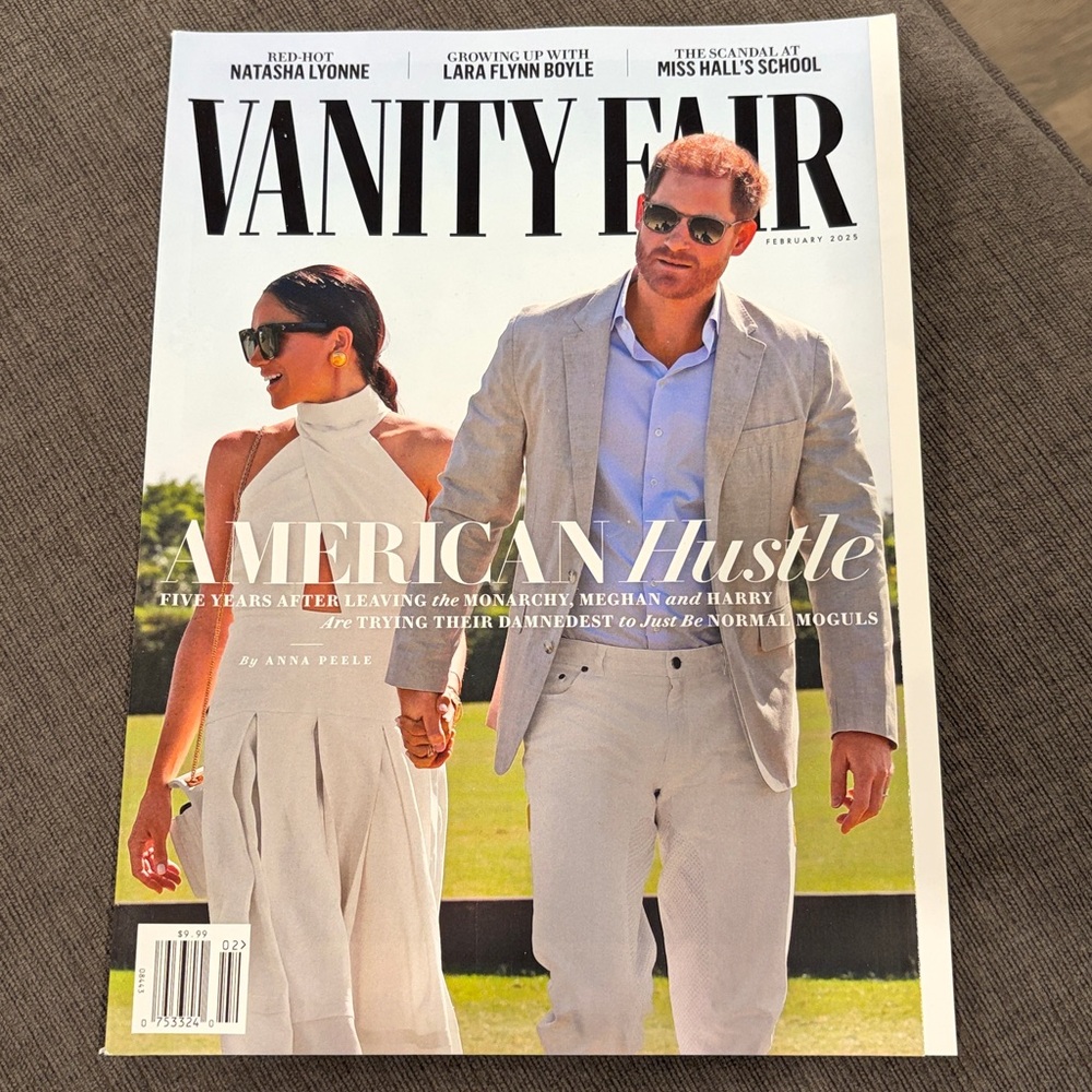 Vanity Fair Magazine - Feb 2025 - Prince Harry & Meghan  magazines royal family